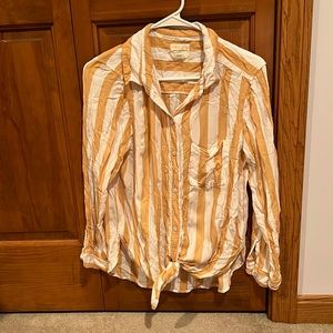 button up striped shirt